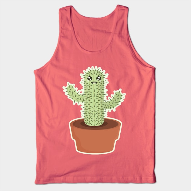 Kawaii Cactus Tank Top by KawaiiNir